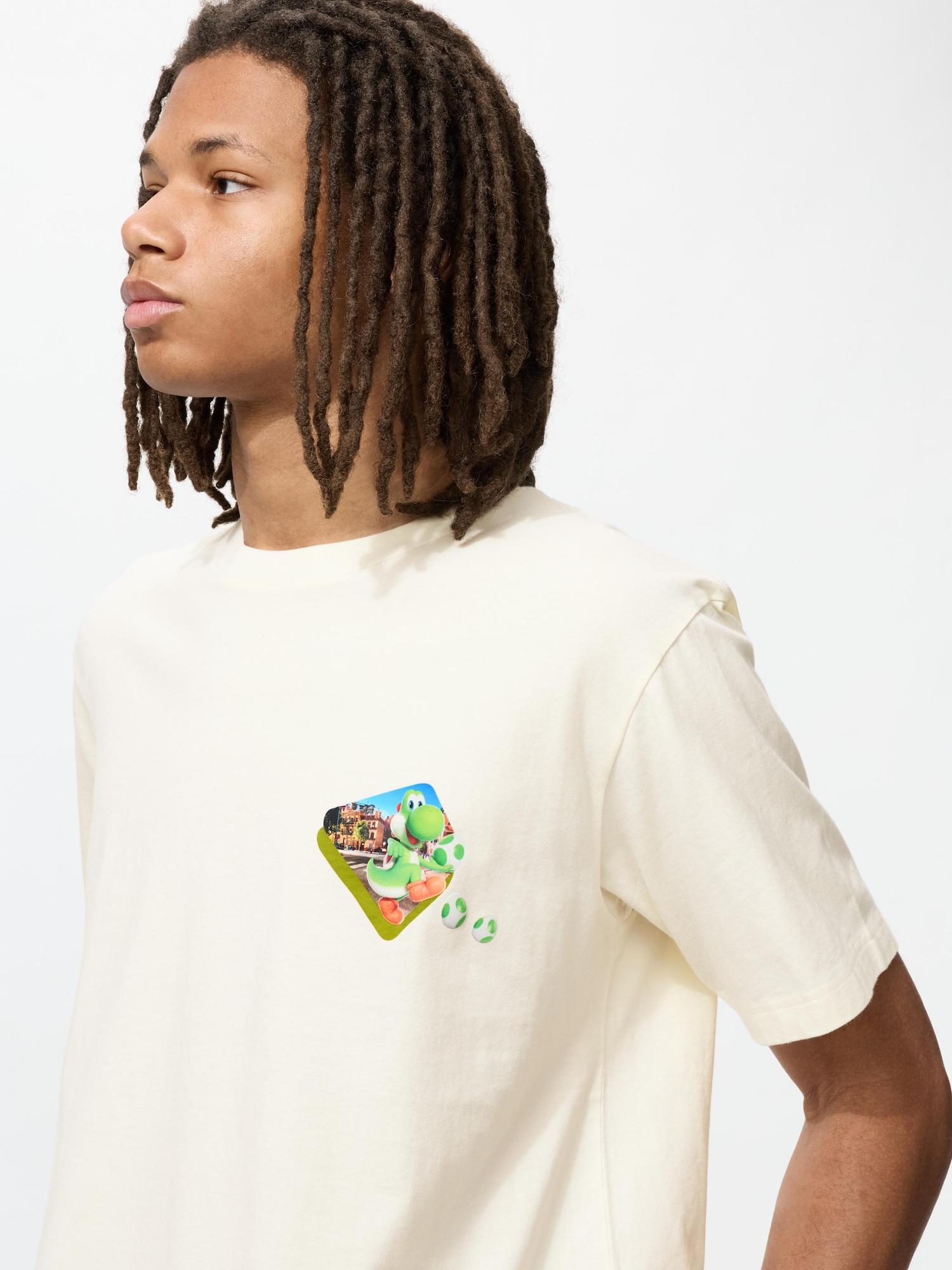 Uniqlo Япония Фильм Super Mario Galaxy Футболка 01 OFF WHITE/XS