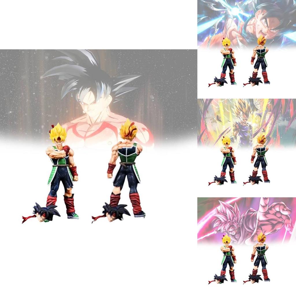 Super Saiyan Gk Double Head Sculpted Collectible Figure 24cm Pvc Model Toy