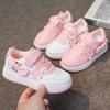 New children's little white shoes fashionable girls' flowers student casual sports shoes low-top round head comfortable running board shoes