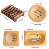 Wooden Natural Soap Box Natural Bamboo Dishes Bath Soap Holder Bamboo Case Tray Wooden Prevent Mildew Drain Box For Bathroom
