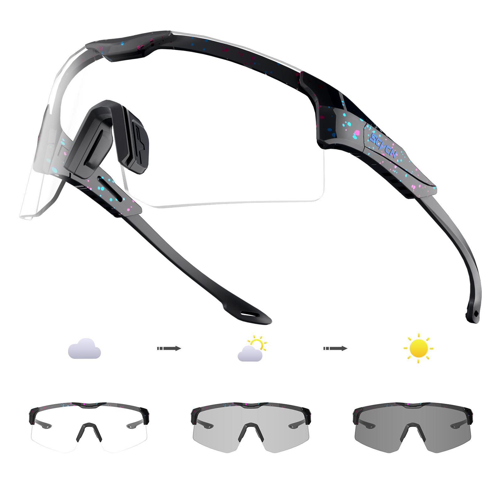 

SCVCN New Photochromic Cycling Sunglasses Men MTB Bicycle Outdoor Sports Cycling Glasses UV400 Baseball Women UV400 Bike Eyewear