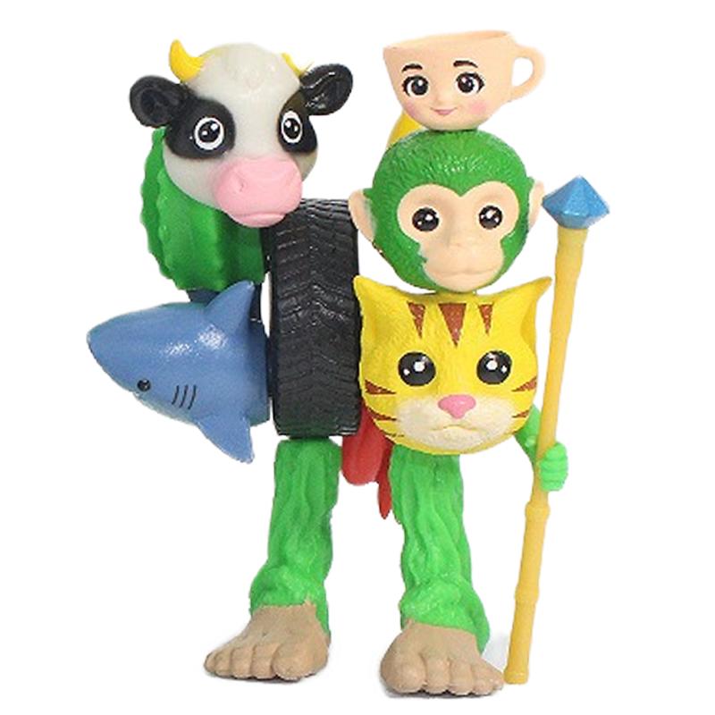 Tralalero Tralala Italian Brainrot Figurine Tung Tung Tung Sahur Ornament Monster Fusion Edition Anime Action Figure Cartoon Toy