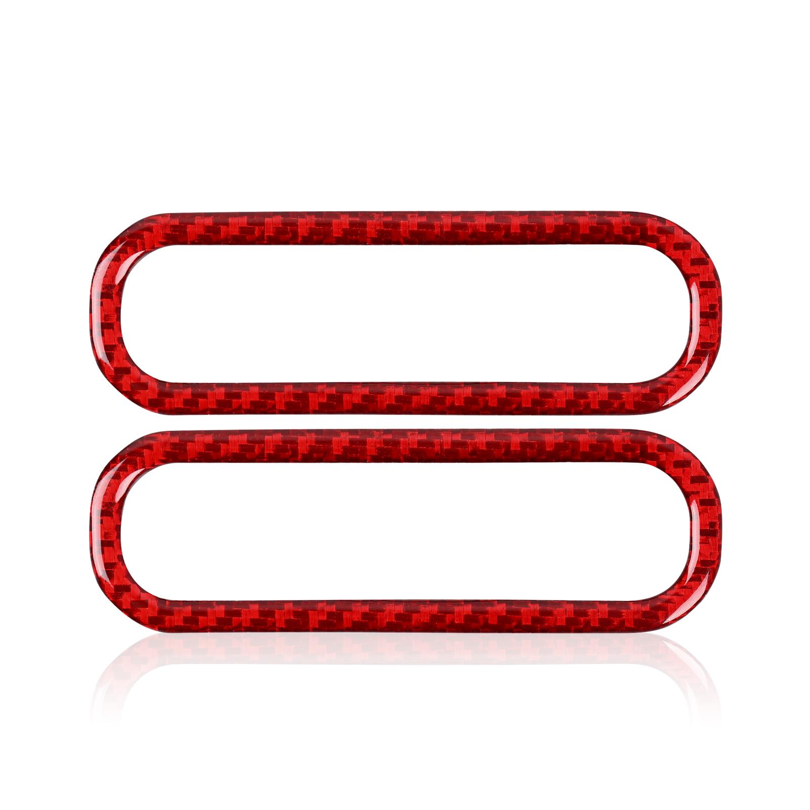 

Дверь автомобиля, кондиционер, вентиляционное отверстие, наклейка, внутренняя отделка из углеродного волокна, крышка для Ford Mustang 2009-2014 красный