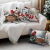 Christmas Red Bishop Pillowcase Bedroom Sofa Cushion Cover 100% Polyester Living Room Cushion Pillowcase Home Decor