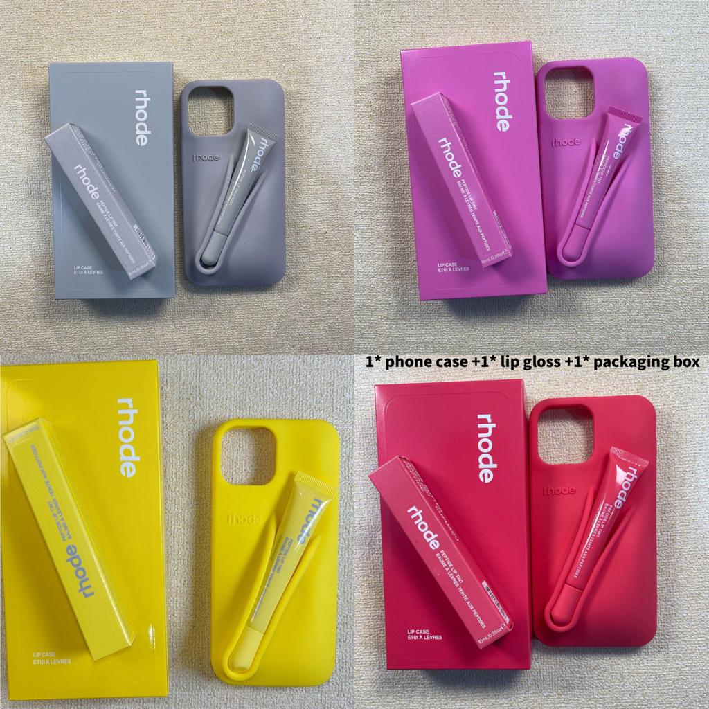 Rhode Lip Gloss Silicone Phone Case For Iphone 14 Plus With Shockproof Features