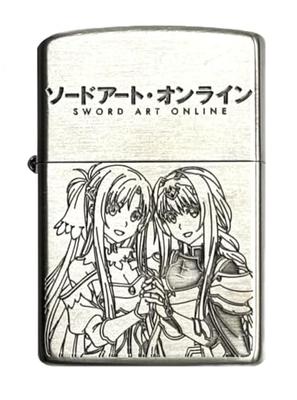 ZIPPO Аниме SAO Sword Art Online Кирито Асуна (Серебряный)