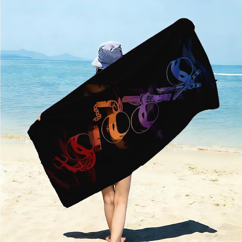 1Pc Nighttime Safety Gear Beach Towel Microfiber Beach Towel Thin Absorbent For Beach Swimming Yoga Bath Sports 0917137