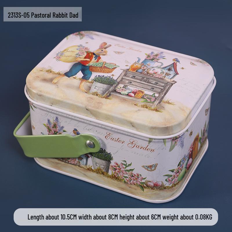 Adorable Cartoon Chocolate & Cookie Tin Box - Children's Gift or Wedding Favor Storage