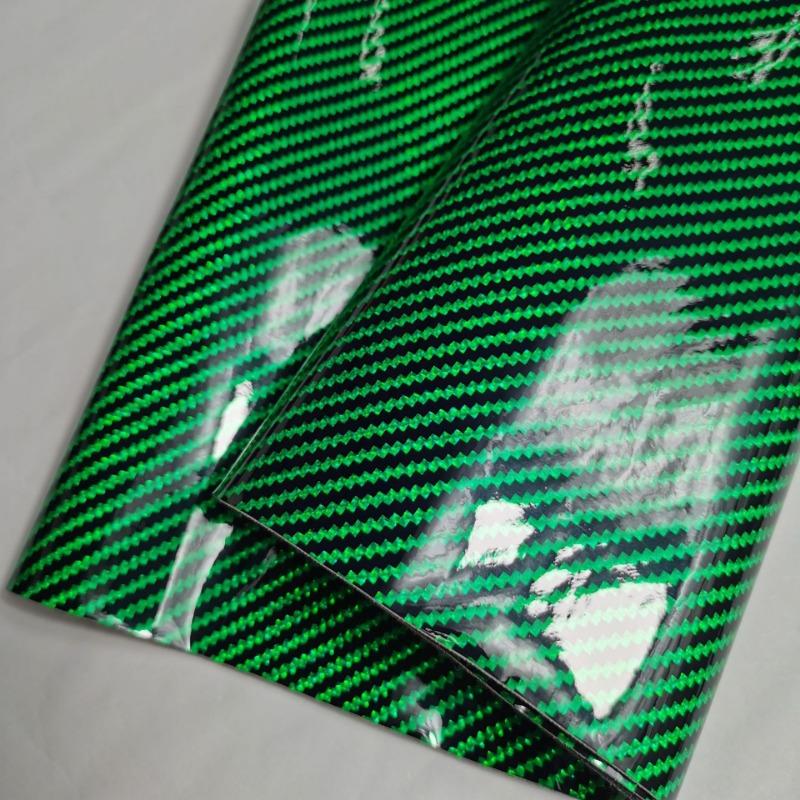 PVC Koženka s karbonovým vláknem Křišťálová fólie Látka do interiéru auta Dekorace volantu Balení rybářského vybavení Vysoce lesklá Domácí dekorace