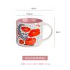 Floral Glaze Ceramic Mug 450ml Flower Bird Coffee Tea Cup Household Large Capacity Breakfast Mugs Business Gift Mugs Coffee Cups