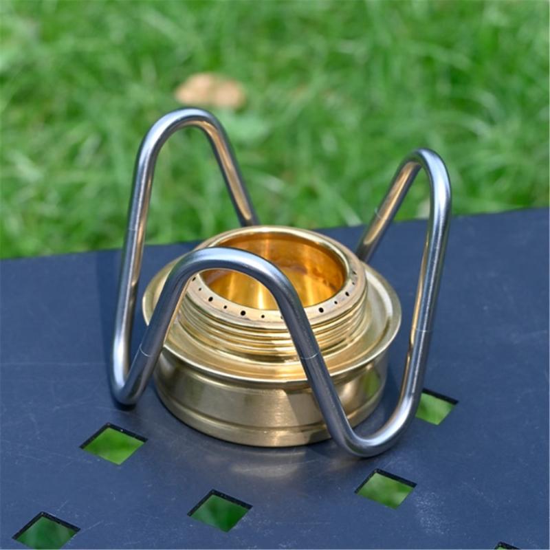 Outdoor Camping Alcohols Stove Bracket Portable Alcohols Cooker Holder Detachable Bracket for Hiking, Camping, Balconies