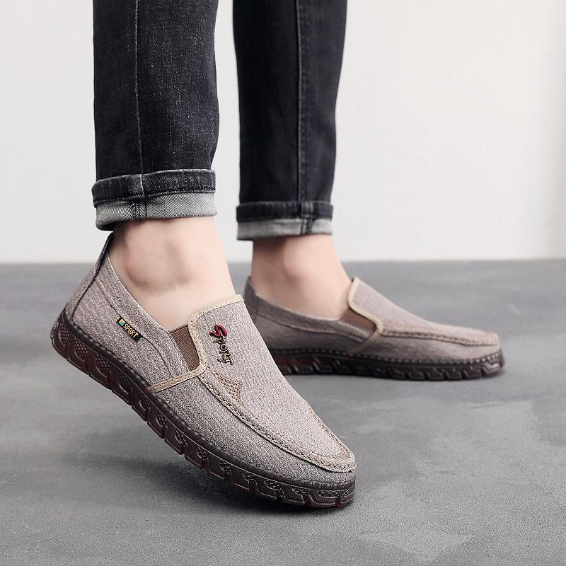 

Весна новая тканевая обувь мужская одинарная обувь подошва ТПР мягкая подошва повседневный холст 44