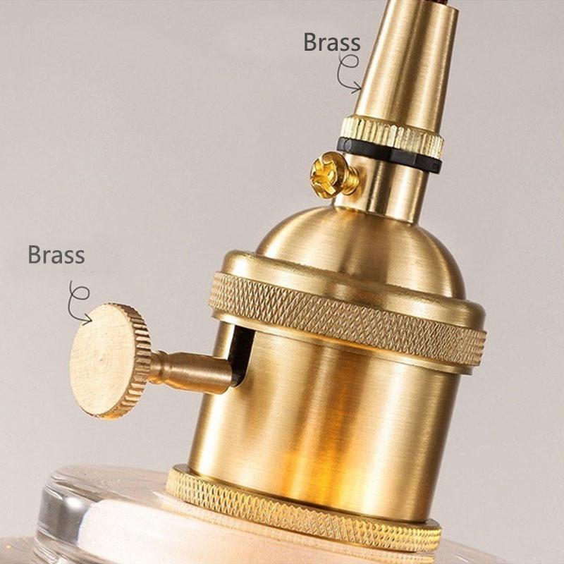 Nordic Modern Brass Glass Pendant Lamp LED E27 Bedroom Dining Living Room Bar Corridor Interior Decoration Chandelier