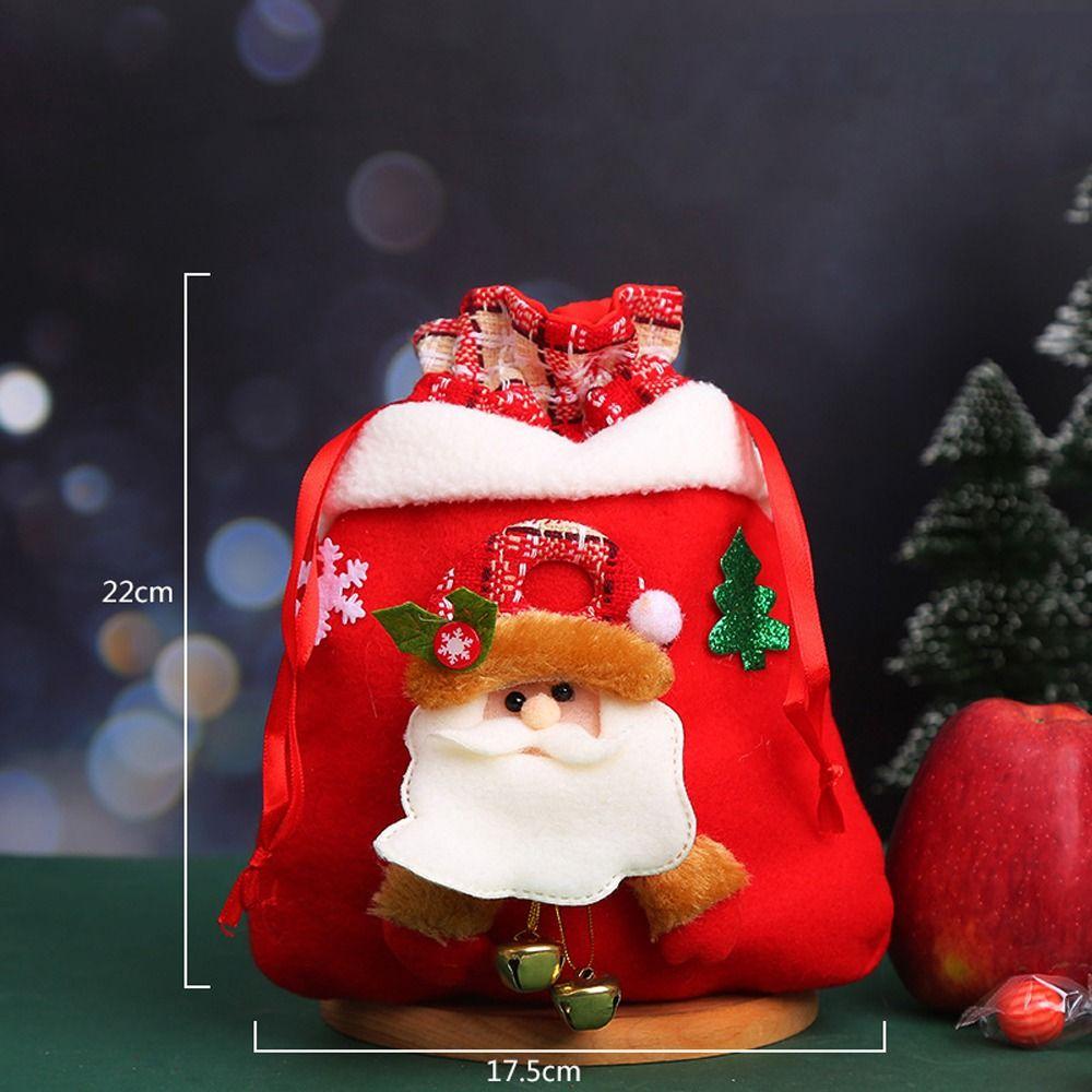 For Home Decorations Christmas Handbags Kids Candy Bags Christmas Tree Ornaments Storage Bags
