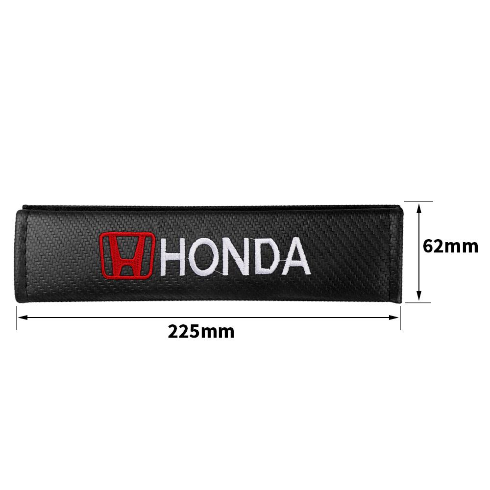 Car Seat Belt Carbon Fiber Safety Belt Shoulder Cover Breathable Protection For Honda Mugen Accord Civic Vezel CRV Jazz City HRV