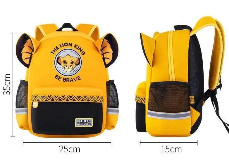 Disney Kids Cartoon Backpack The Lion King Schoolbag Girls Princess Backpack Primary Schoolbag Kids Backpack