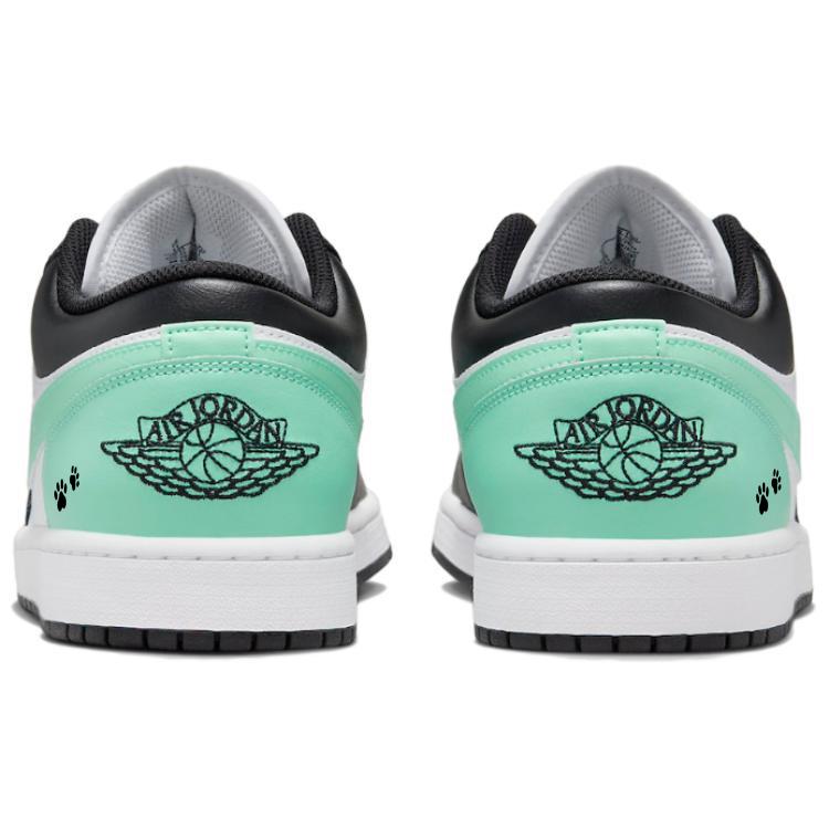 Jordan Air Jordan 1 Vintage Basketball Shoes Men's Low top Green/White 553558-131(Team56-)