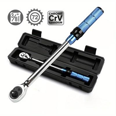 Llave Dinamométrica 10-60N.m Cuadrado de 3/8 de pulgada Llaves de Par ±3% Llave Dinamométrica de Alta Precisión Herramienta Profesional para Bicicletas Automóviles