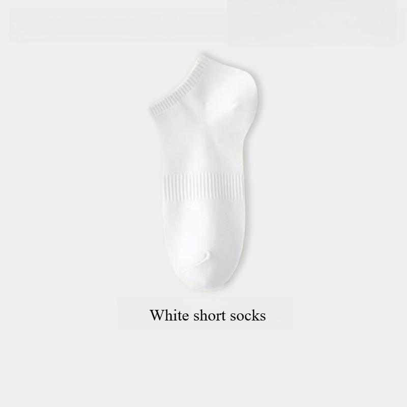 5 Pairs of 100% Cotton Socks for Men and Women, Thin Mid-calf Socks for Summer, Sweat-absorbent and Odor-resistant Pure Cotton Men s Socks 5 pairs one size fits all