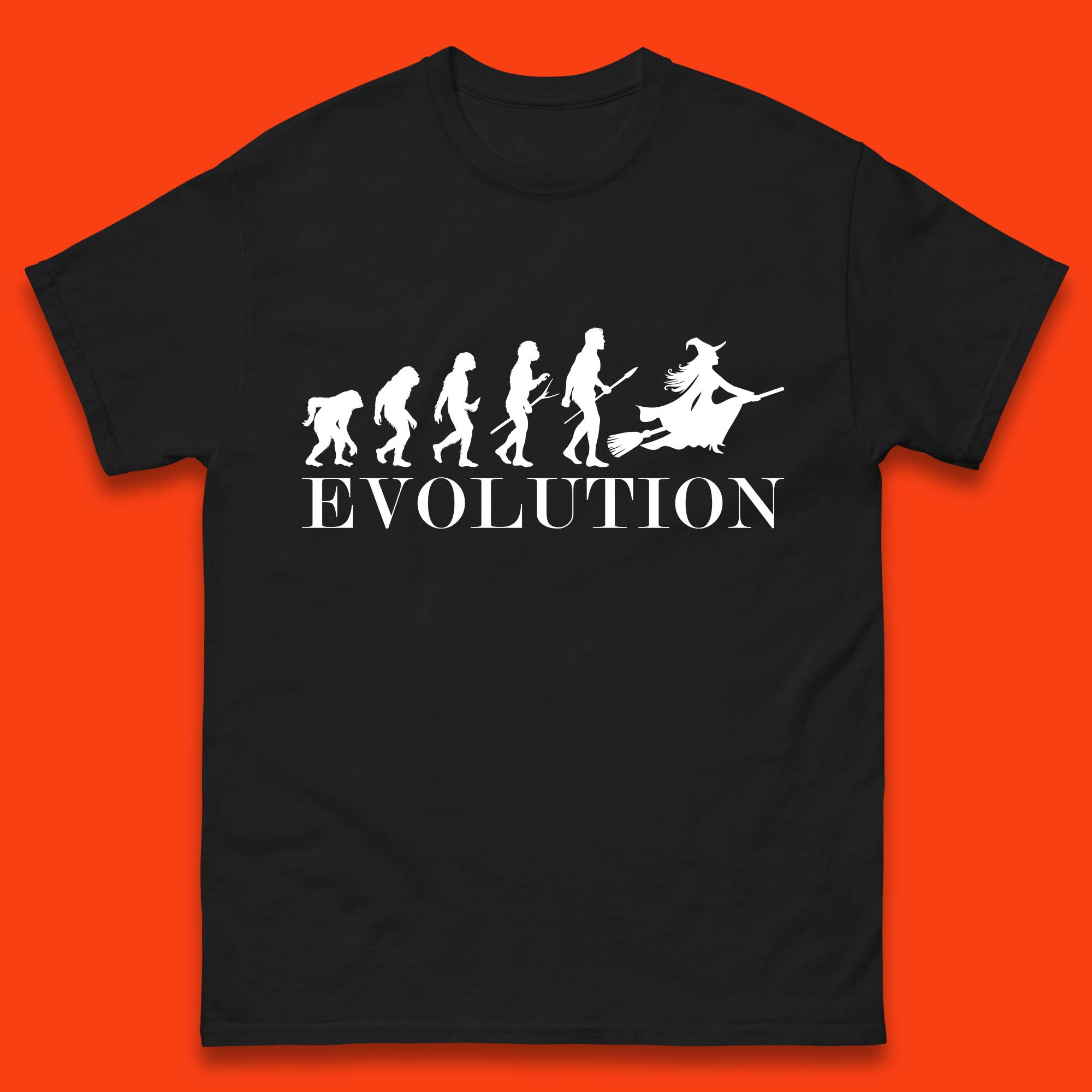 Witch Evolution Halloween Scary Spooky Witch Costume Mens Tee Top 2XL