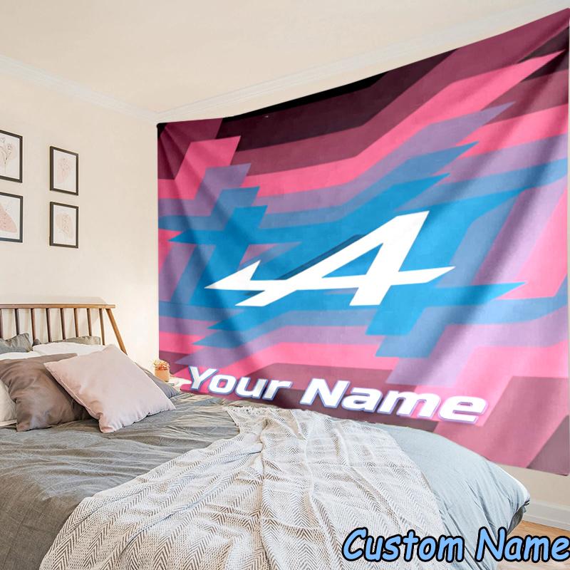 Custom Name Al-pine Tapestry Accessories for Bedroom,Livingroom, dormitory Room Wall Hanging Decor, Fan Birthday Gifts