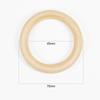 5/10/15/20/25/50pcs 20-80mm Natural Unfinished Wood Circle Rings Macrame DIY Crafts Baby Teething Toys Wooden Hoop Ornaments
