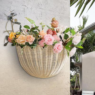 Geflochtene Wandkörbe Aufbewahrungskorb Rustikaler Aufbewahrungs-Organizer für Kinderzimmer Eingangsbereich Küche Wohnheim Wohnung Zuhause Garten Schlafzimmer