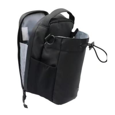 Portable Magnetic Water Bottle Carriers with Drawstring and Phone Pockets Gym Bag for Hiking Cycling and Travel Use