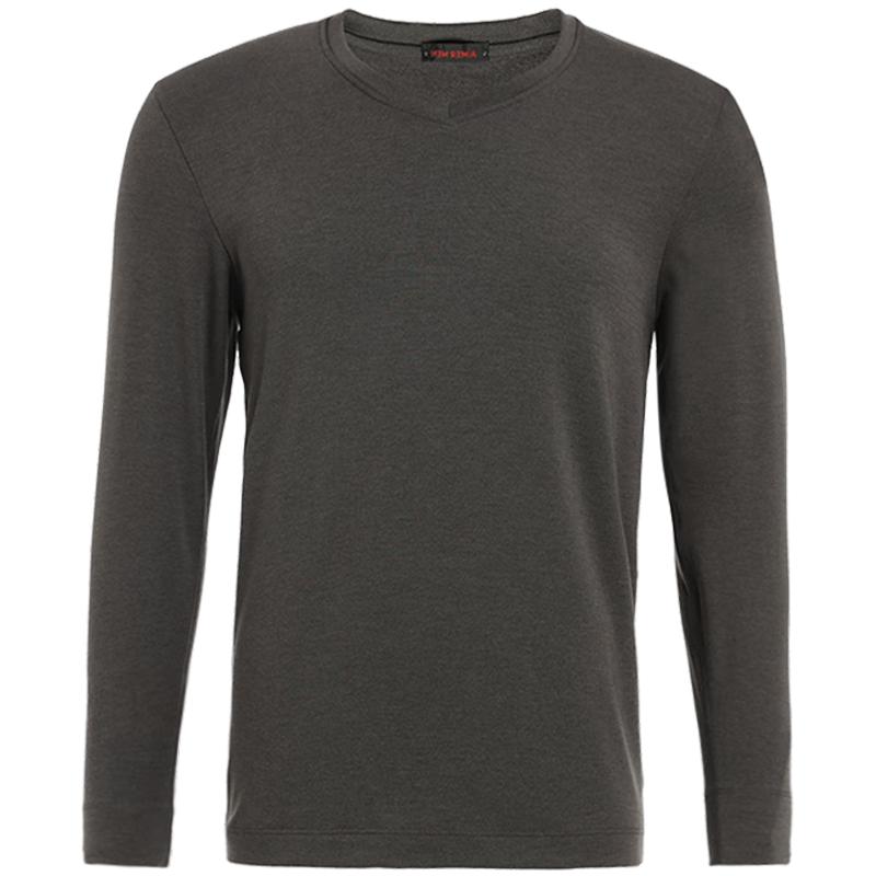 Aimer Мужское термобелье с V-образным вырезом, однослойное, из смесовой шерсти 2XL