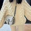 Oversize Knit Pullover Women Casual Lazy Round Neck Kink Solid Sweater Female 2024 Autumn Winter Loose Sleeves Knitwear Lady