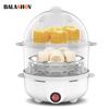 Electric Egg Cooker Automatic Steamer Double Layer Multi Breakfast Machine Mini Kitchen Appliance for Boiling Poaching