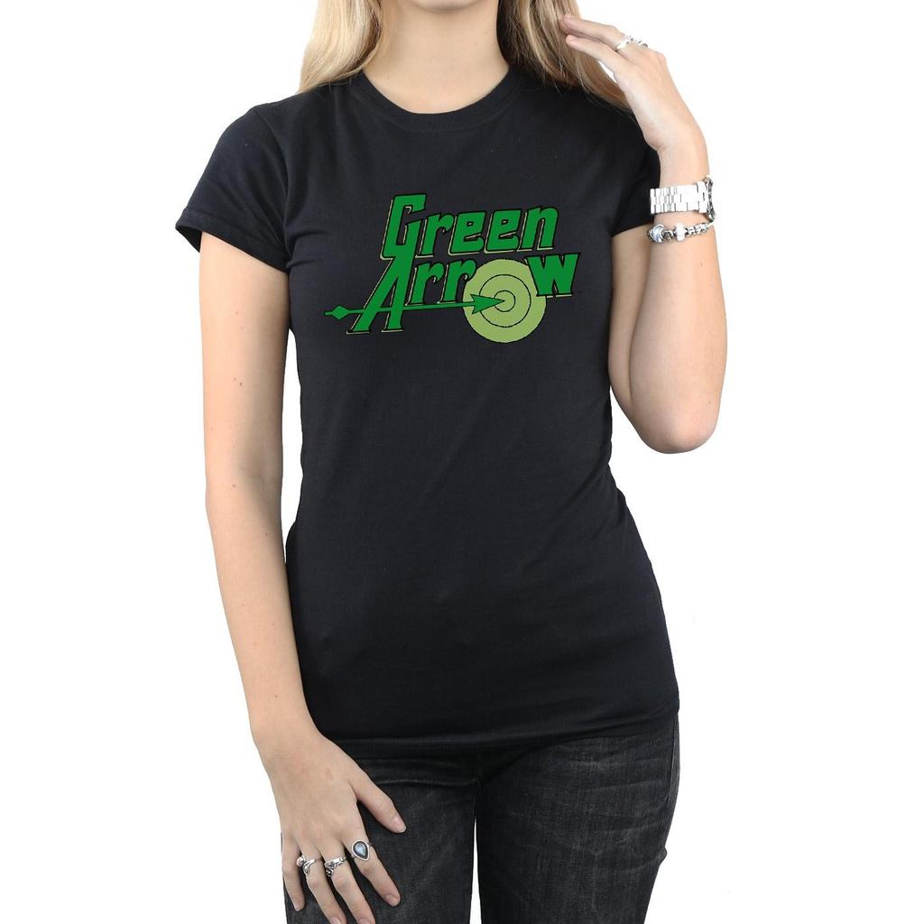 Green Arrow Womens/Ladies Logo Cotton T-Shirt