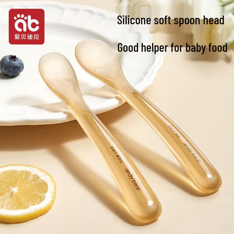 AIBEDILA Soft Silicone Infant Feeding Spoon