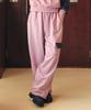 COMONINOZ W Floral Color Block Pants [Violet]