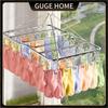 50 Clips Stainless Steel Clothes Drying Rack Clothes Hanger Clips Windproof Rotating Hook for Dormit