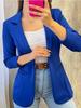 Nouveau Blazer Automnal Uni à Manches Longues pour Femmes