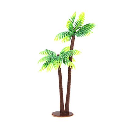 Plast konstgjord växt Mini Coconut Tree Bröllopsfest tårta dekoration verktyg