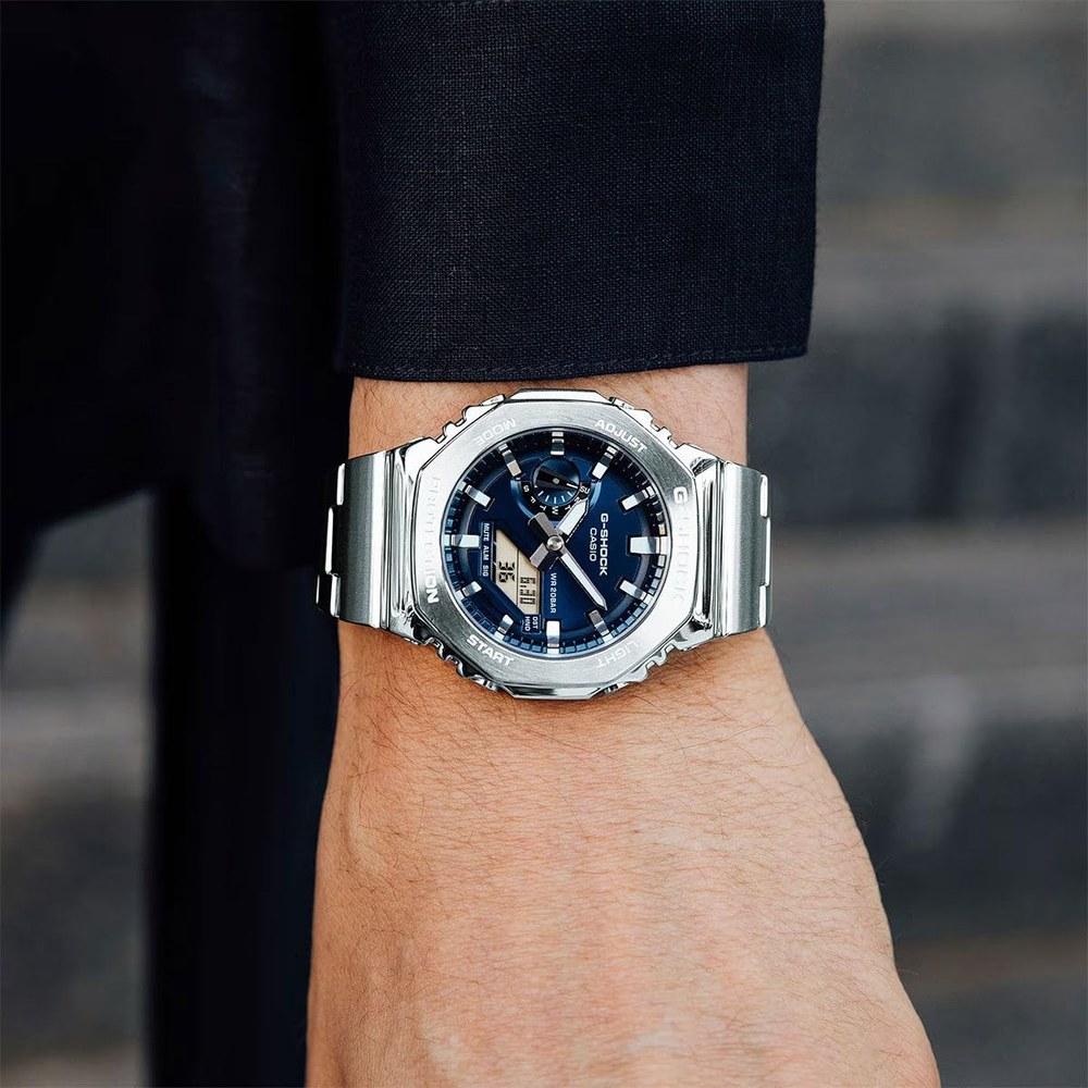 Casio G-SHOCK G-Steel 2100 Series Navy Blue Dial Watch GM2110D-2B