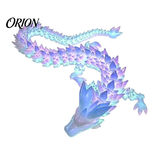 Unique Fantasy Gift for Kids 3D Printed Glow in the Dark Dragon Fidget Toy, Articulated Small Portable Figurine Desktop Ornament and Adults, Creative