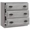 VidaXL Buffet sonoma gris 70x35,5x67,5 cm bois d'ingénierie 816230