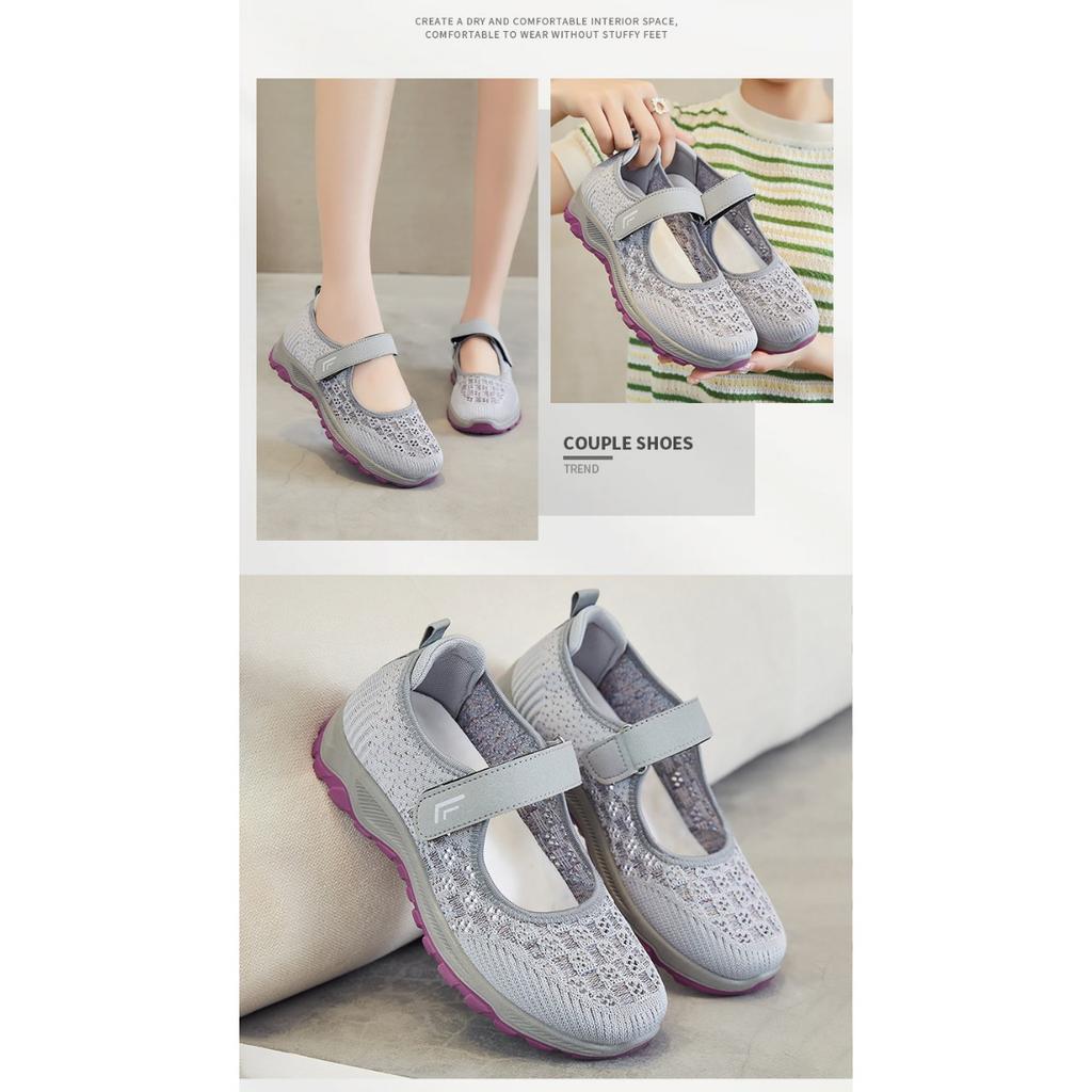 Damen Sommer Neue Mesh-Schuhe, Stoffschuhe, Laufschuhe, Schuhe mit weicher Sohle