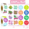 500Pcs/Roll Colorful Encouraging Slangs Kids Rewards Stickers - DIY Scrapbooks Album Decor Sealing Label Decals