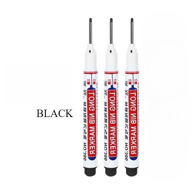 New Multi-color Deep Hole Marker Ceramic Tile Deep Hole Marker Waterproof Quick-drying Oil Pen Woodworking Pen Marker Pens