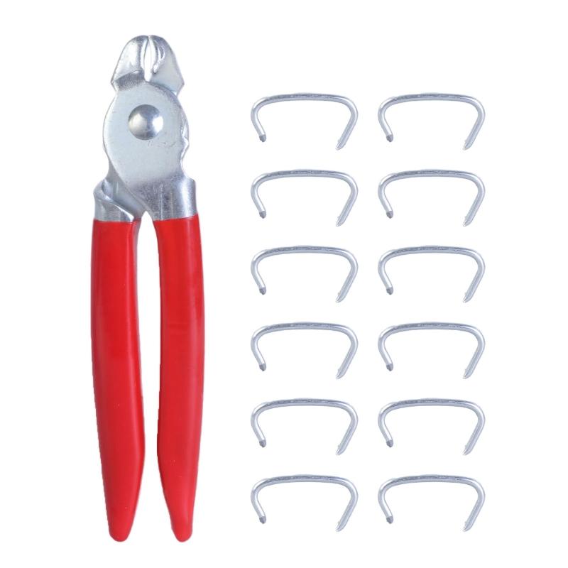 

Clamp Rings Plier Tool and 300Pcs Clips Chicken Mesh Cage Wire Fencing Crimping Solder Joint Welding Repair Tool 1