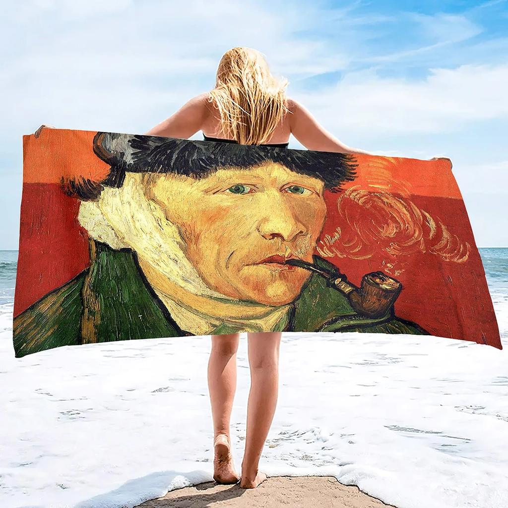 Starry Night Sand Free Beach Towels Absorbent Oversized Bath Towel Large Size Hand Towels for Swimming Bathroom Pool