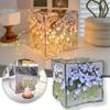 Creative DIY Tulip Night Light Led Decorative Night Lamp Magic Cube Table Lamp and Mirror 2 In 1 for Birthday Gifts Girl Present