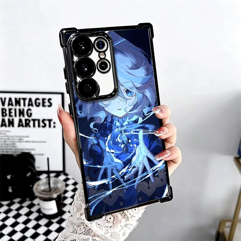 Genshin Impact Furina Weiche Handyhülle Für Samsung Galaxy S26 Ultra S25 Edge S24 FE S23 Plus S22 S21 + S20 Galvanisiert Anti-Fall Fund