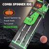 3pcs/pack Carp Fishing Accessories Ready Made Combi Spinner Rig Krank Hook Size 2 4 6 With Booms QC Swivel For Carp Fishing Terminal Tackle