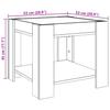 LED Coffee Table Brown Oak Effect 53 x 53 x 45 cm Engineered Wood
