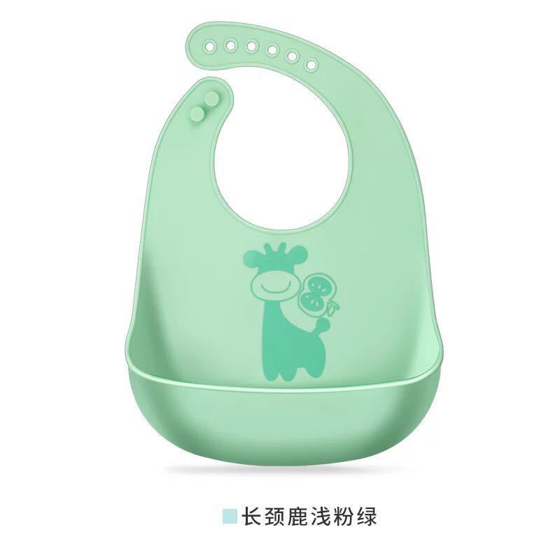 Bavaglino in Silicone 3D Impermeabile Lavabile Asciugatura Rapida per Neonati e Bambini Piccoli Asciugamano Saliva Morbido Sicuro per Madre e Bambino